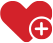 heart and donate icon